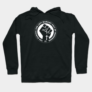 Radical Far Left Marxist Cult of Wokeness - fist on black Hoodie